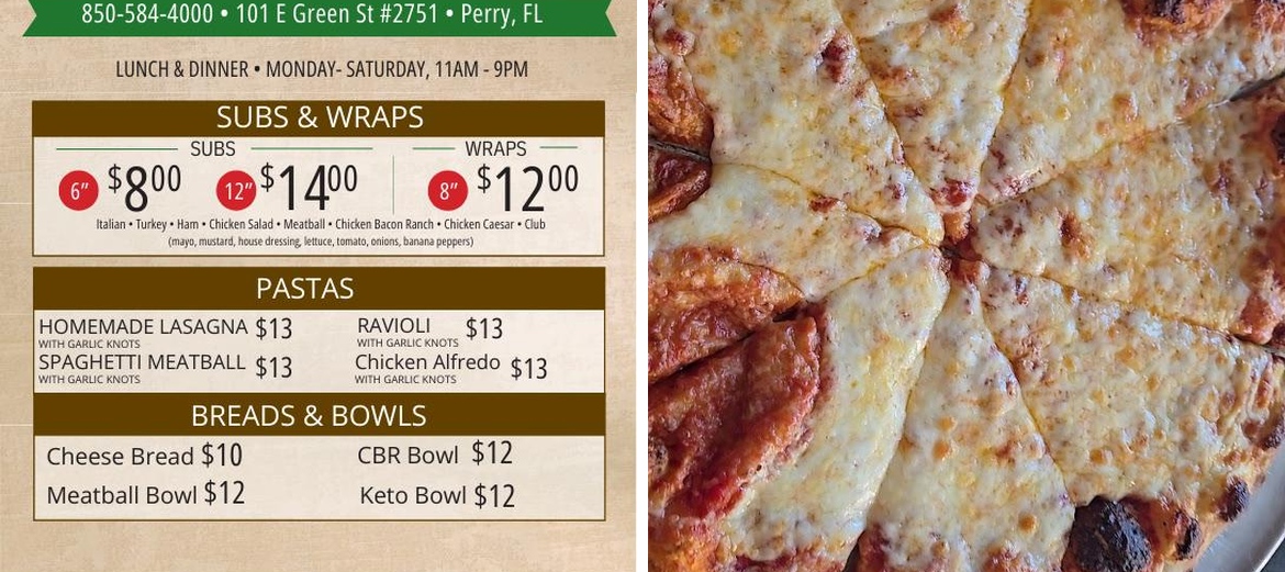 Cucinella's Brick Oven of Perry Menu